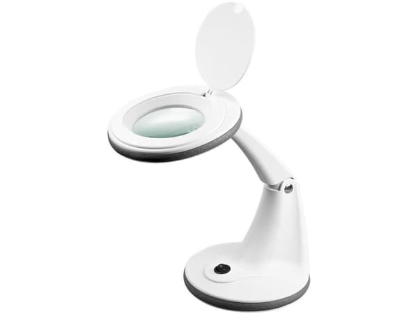 LED-luplampe med foder, 6 W Hvit