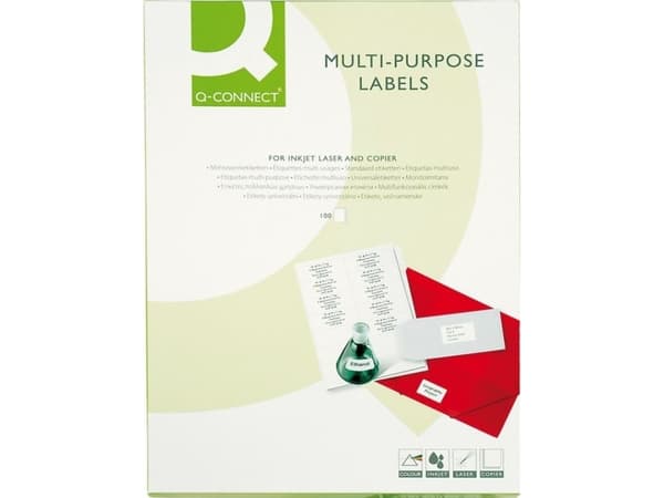 Connect Self-adhesive labels 105 x 48 mm, A4, 100 ark, 105 mm, 48 mm