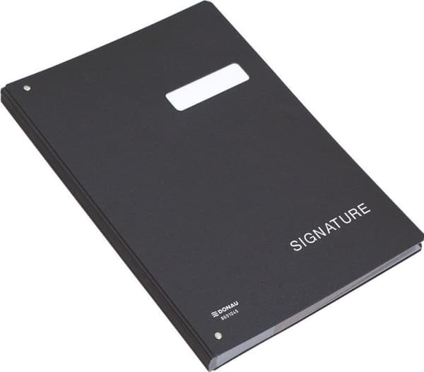 Donau Signature folder DONAU, cardboard, A4, 450gsm, 20 compartments, black