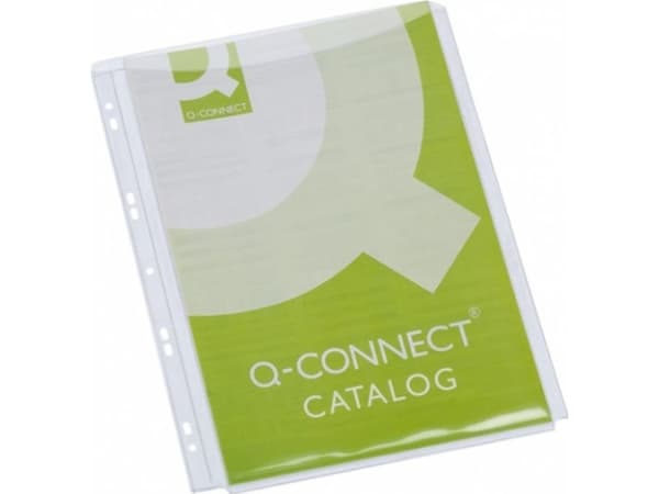 Q-CONNECT Kangaroo Pockets, 210 x 297 mm (A4), Gjennomsiktig, Polyvinylklorid (PVC), 1 cm, Tyskland