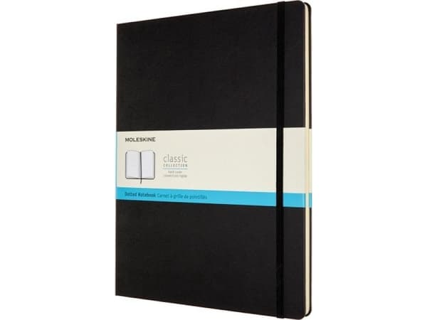 Moleskine Notebook MOLESKINE Classic XXL (21,6x27,9 cm) prikket, innbundet, 192 sider, svart