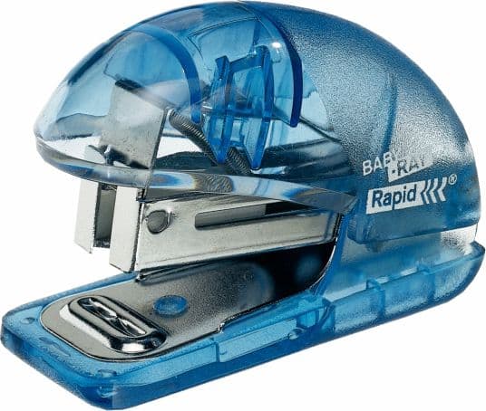 Rapid Fashion Baby-Ray - Häftapparat - 10 ark - 24/6, 26/6 - metall, ABS-plast - himmelsblå