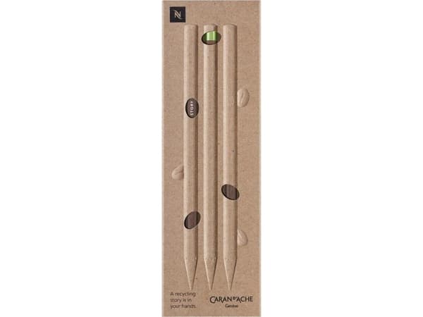 Caran d`Arche Nespresso Swiss Wood pencils 3pcs