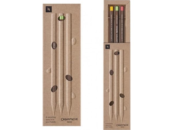 Caran d`Arche Nespresso Swiss Wood pencils 3pcs