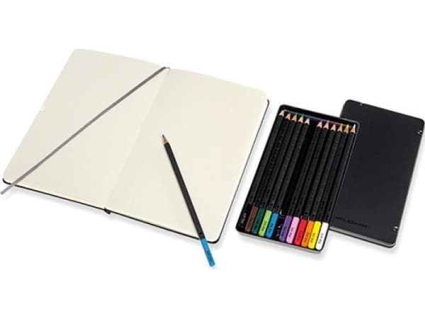 Moleskine MOLESKINE MOLESKINE Art. Sketching Kit luonnoslehtiö L + kredek akwarelowych