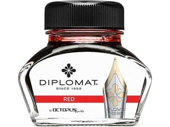 Diplomat Diplo Octopus blekk 30 ml glass rødt