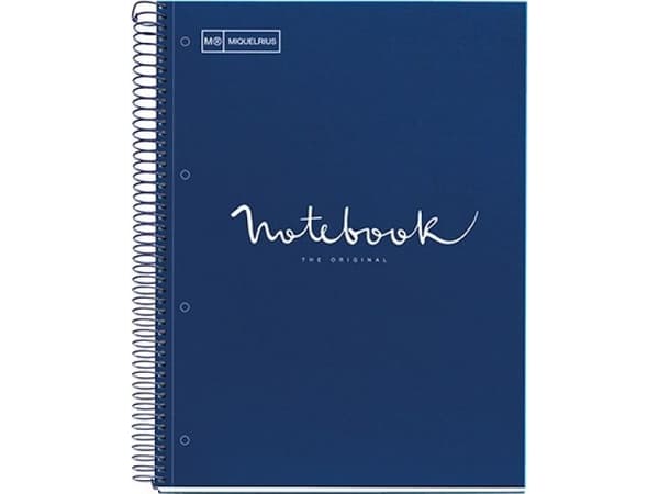 MIQUELRIUS Emotions anteckningsbok, A4, 80 ark, 90 g, marinblå