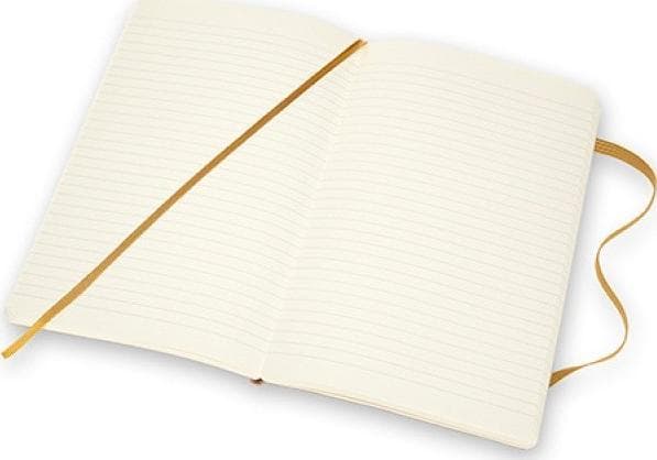 MOLESKINE Muistikirja MOLESKINE Classic rajoitettu painos, pehmeä nahkasidos L, 13x21 cm, vuorattu, keltainen