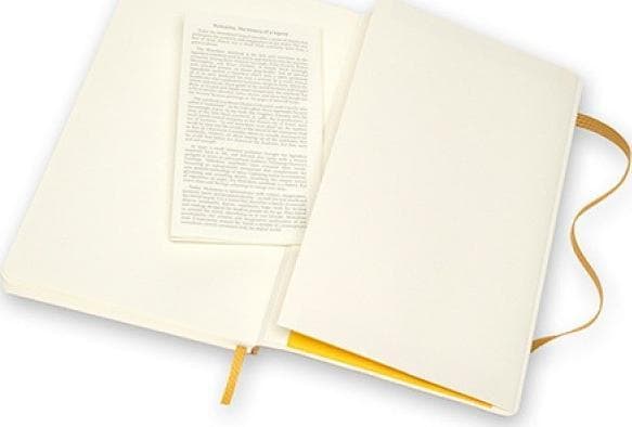 MOLESKINE Muistikirja MOLESKINE Classic rajoitettu painos, pehmeä nahkasidos L, 13x21 cm, vuorattu, keltainen