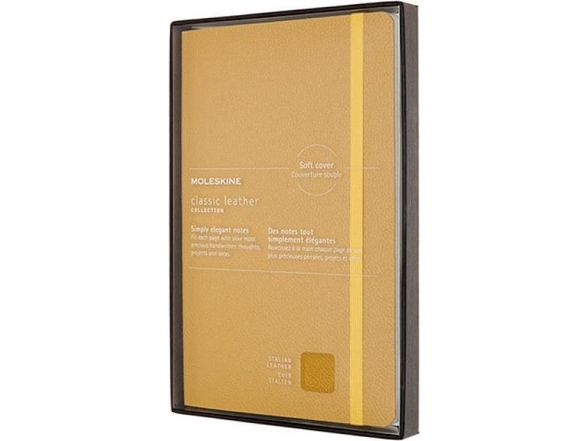 Moleskine Notebook MOLESKINE Classic Limited edition, soft leather cover L, 13x21 cm, lined, yellow