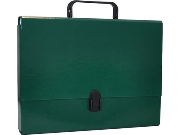 Toimistotuotteet OFFICE PRODUCTS kansio, PP, A4/5cm, kahvalla ja lukolla, vihreä