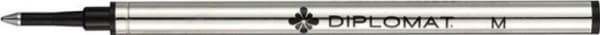 Diplomat kulepennrefill for Excellence A Plus, Excellence A2, Aero, Esteem, Traveler, M-serien, svart