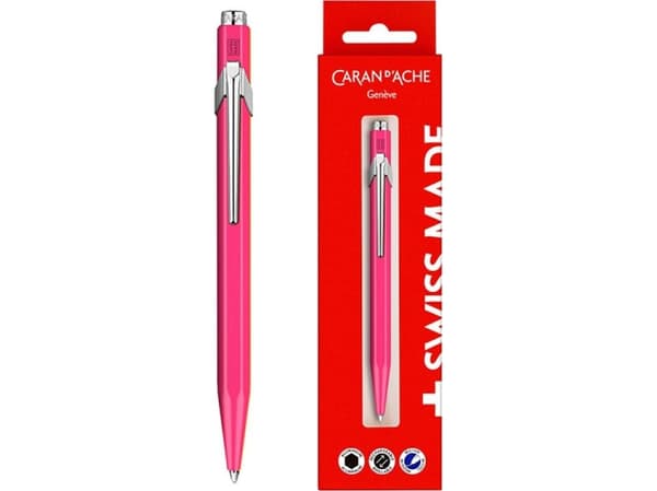 Caran d`Arche Pen CARAN DACHE 849 Presentförpackning Fluo Line Pink, rosa