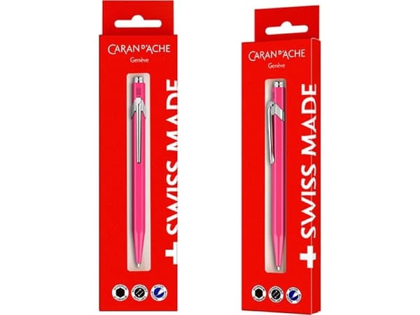 Caran d`Arche Pen CARAN DACHE 849 Presentförpackning Fluo Line Pink, rosa