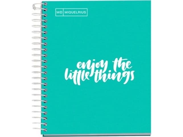 MIQUELRIUS Notebook NB-1 Messages, A5, squared, 100 cards, 90g, turquoise