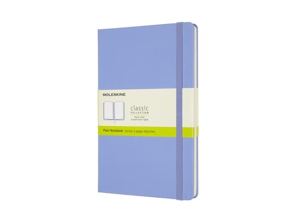 Moleskine Muistikirja MOLESKINE Classic L (13x21 cm) tavallinen, kovakantinen, hortensia sininen, 240 sivua, sininen