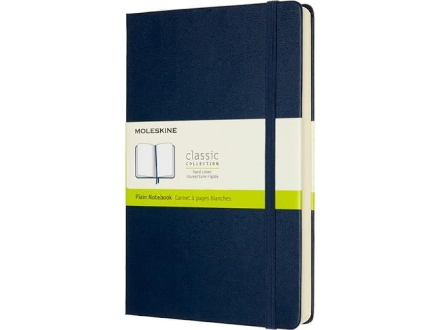 Moleskine Notebook MOLESKINE Classic L (13x21 cm) smooth, hardcover, sapphire blue, 400 pages, blue