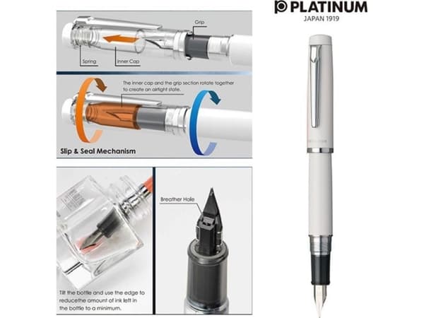 Platinum reservoarpenna PLATINUM Proycon Porslin Vit, F, vit