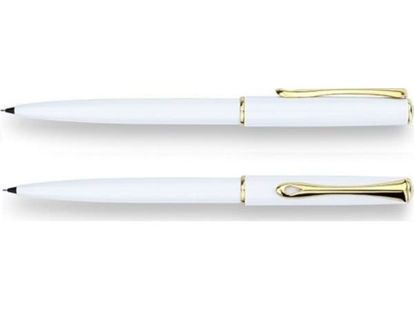 Diplomat automatisk penna DIPLOMAT Traveller, 0,5 mm, vit/guld