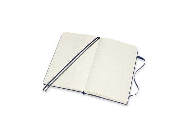 Moleskine Muistikirja MOLESKINE Classic L (13x21 cm) rivissä, kovakantinen, safiirin sininen, 400 sivua, sininen