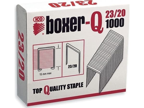 ICO Boxer-niitit, 23/20, galvanoitu, 1000 kpl.