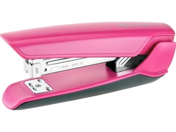 Kangaro-stiftemaskin KANGARO-stiftemaskin Nowa-45, stifter opptil 25 ark, plast, i PP-boks, rosa