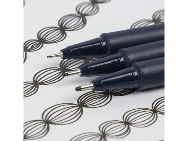 Schneider Schreibgeräte Pictus, Svart, Svart, Plast, Vattenbaserat bläck, Metall, 3 styck