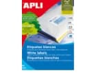 APLI 01278, Vit, 105 x 57mm, 1000 styck, 100 ark, A4