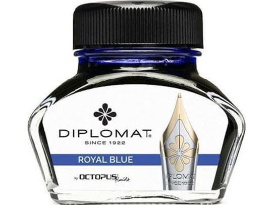 Diplomat blekk Diplo Octopus 30 ml glassblått