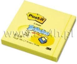 Post-it blok Miljø 76x76mm z-fold gul 6blk/pak