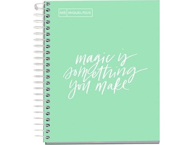 MIQUELRIUS Notebook MIQUELRIUS NB-1 Messages, A5, checked, 100 sheets, 90g, mint