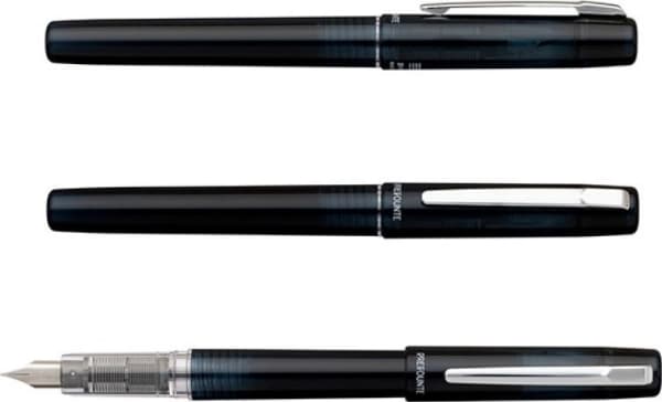 Platinum Platinum Prefonte Graphite Blue fyllepenn, M, i plastemballasje, på blister, marineblå