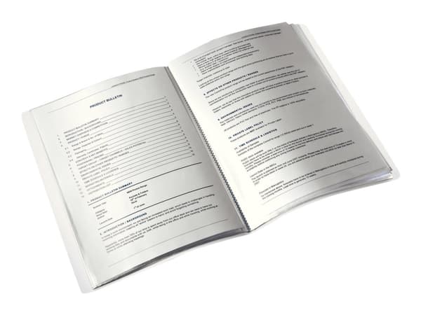 Leitz WOW - Displaybog - 40 rommia - A4:lle - kapasiteetti: 80 ark - metalli-purppuraa