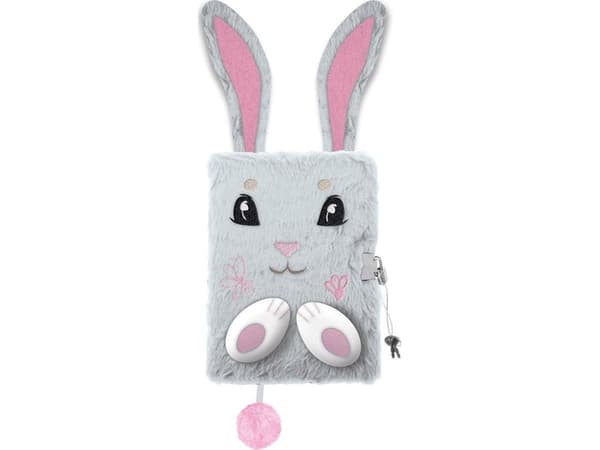 St.Majewski St.Majewski Dagbok med hänglås A5/96K 3D Universal Rabbit