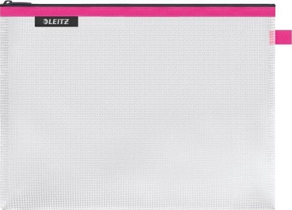 LEITZ glidelåsveske WOW Traveler, størrelse L, rosa vannavstøtende, for daglig oppbevaring av - 1 stk (4026-00-23)