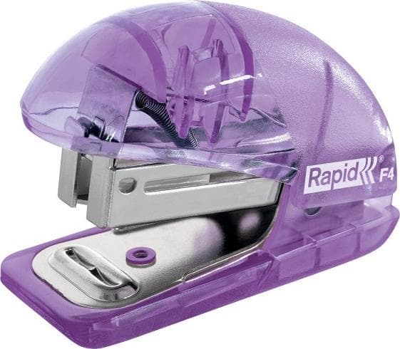 Rapid F4, 10 ark, lavendel, Standardnitar, 24/6, 26/6, ABS, Metall, 3 cm