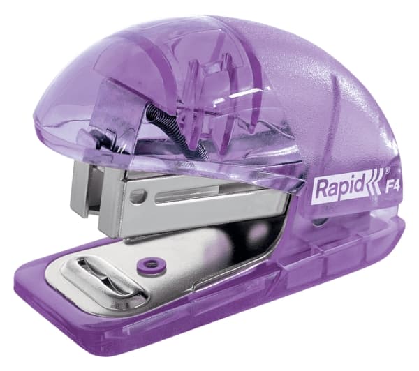 Rapid F4, 10 ark, lavendel, Standardnitar, 24/6, 26/6, ABS, Metall, 3 cm