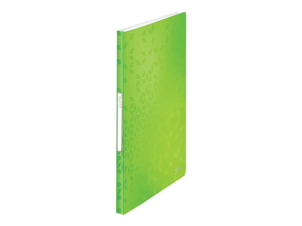 Leitz WOW - Visningsbok - 40 utrymmen - ryggbredd: 16 mm - för A4 (210 x 297 mm) - kapacitet: 80 ark - grön