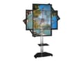 Miniatyrbild 3 av 5: TECHly ICA-TR3SL - Vagn - för platt panel - härdat glas - silver - skärmstorlek: 37"-70"