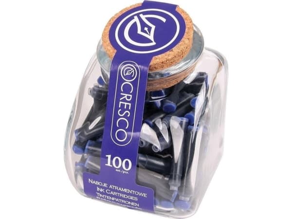 Cresco kynäkasetit sininen (100kpl)