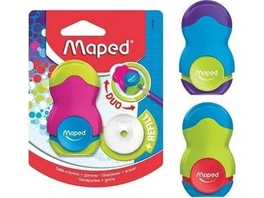 Maped Loopy-sliper med viskelær, fargerik MAPED