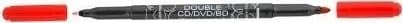 Double-sided marker Double red for records (10 pieces)
