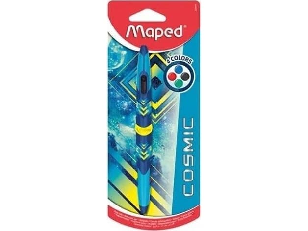 Double-sided Twin Tip ballpoint pen, 4 colors, cosmic blue