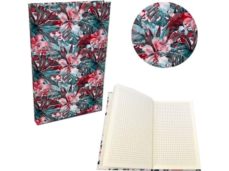 Notebook A5 Soft Touch Thai flowers