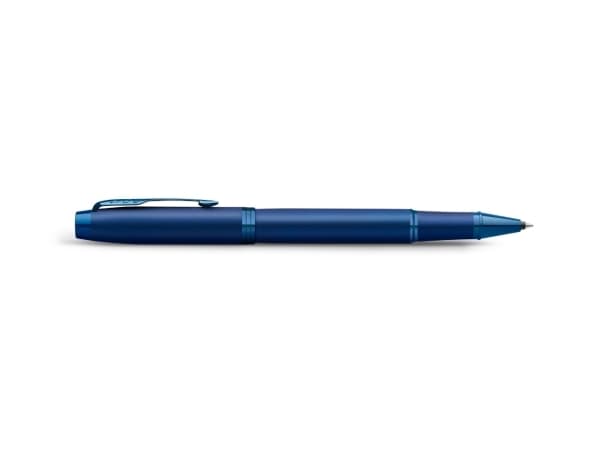 Parker IM Monochrome, Fastklämbar och indragbar penna, Blå, Svart, Gjuten aluminium, Lack, Fin