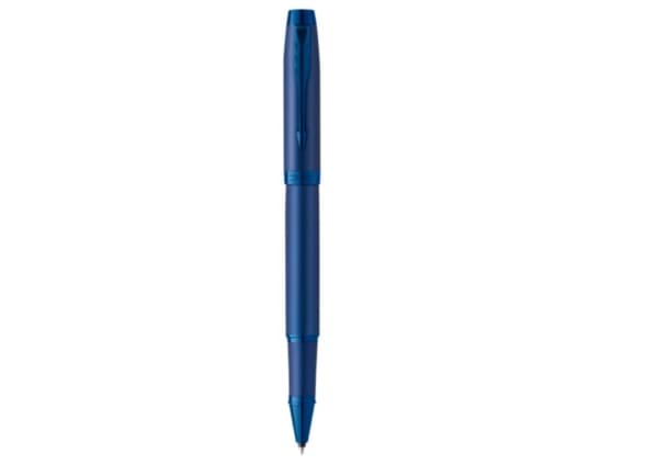 Parker IM Monochrome, Fastklämbar och indragbar penna, Blå, Svart, Gjuten aluminium, Lack, Fin
