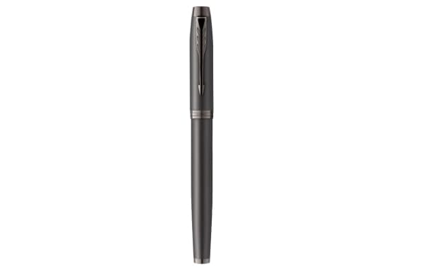 Parker IM Monochrome, Invridbar penna, Rostfritt stål, Svart, Rostfritt stål, Lack, Fin
