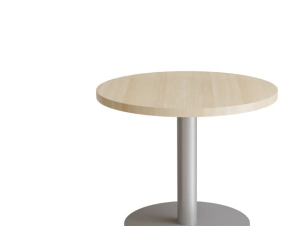 Bord Marie, Ø1000 mm, højde 720 mm, Massiv birk og alugråt understel