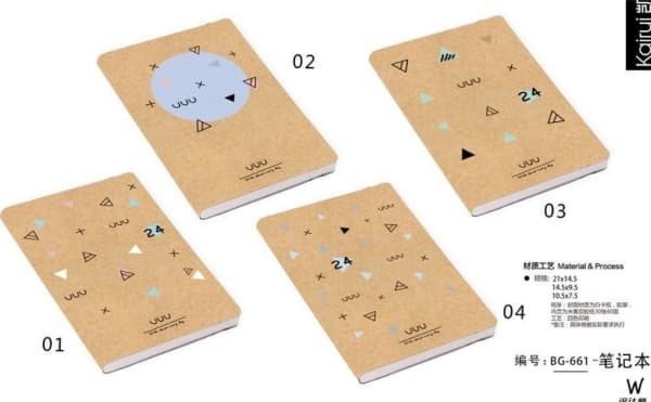 Notebook A5/96K BG-661 mix