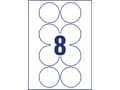 Pikkukuva 2 / 5: Avery 6228REV-10 Ø 69 mm, A4, Hvid Hvid 327x219x5mm (10Ark)